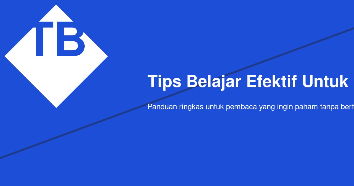 Cara Belajar Online yang Tetap Efektif untuk Persiapan Ujian